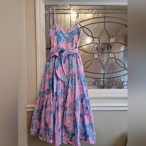 Lilly pulitzer edith splendor in the sand sz 10 dress